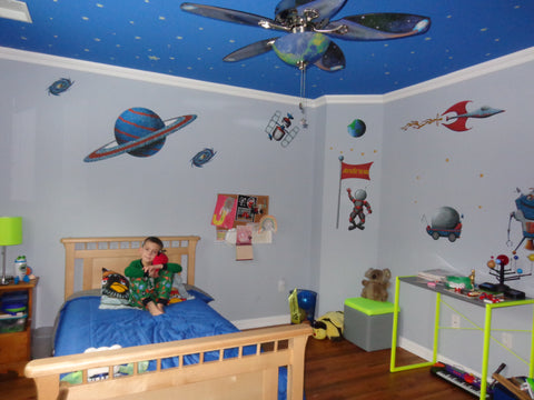 Space Themed Boys Room