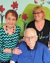 Patient and Families with the Annual Giving Garden