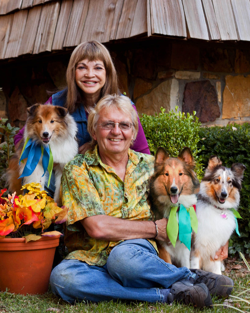 Kip, John and their dogs