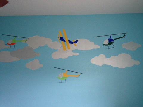 Airplane Wall Stencils