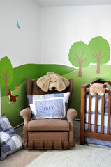 tree mural baby room