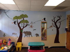 Jungle Themed Wall Mural