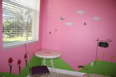 girls pink room