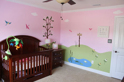 forest tree wall mural