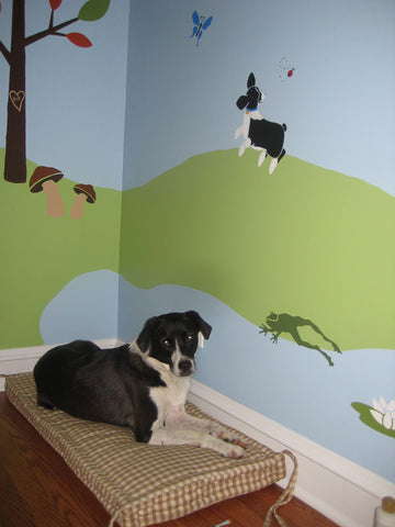 Puppy Wall Stencil