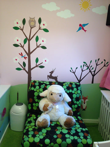 Forest Themed Nursery Mural