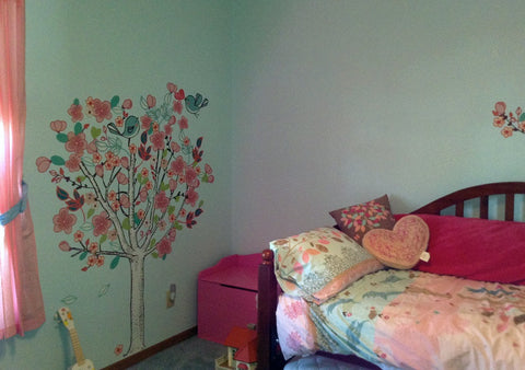 Tree Wall Mural for Girls Room