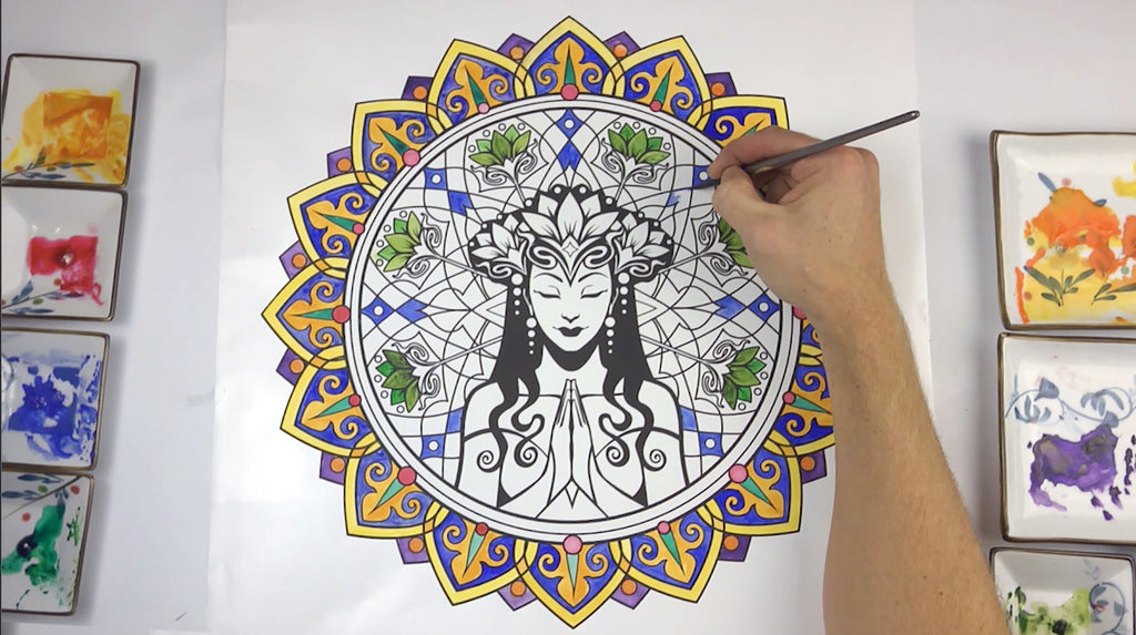 Serenity Mandala ColorMe Decal by Cristina McAllister