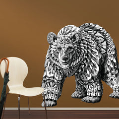 Ornate Bear Wall Decal