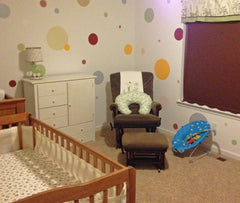 Polka Dot Wall Mural for Nursery