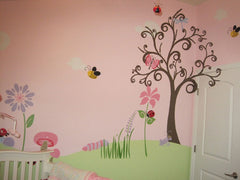 Flowering Tree Wall Stencils