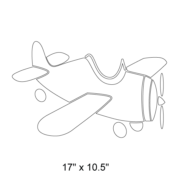 Airplane and Banner Stencil Set