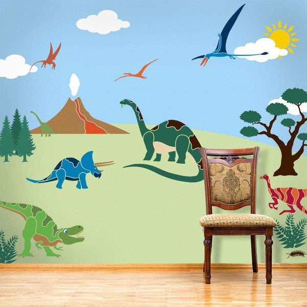 dinosaur-wall-stencil-kit-dinosaur-stencil-wall-mural-kit