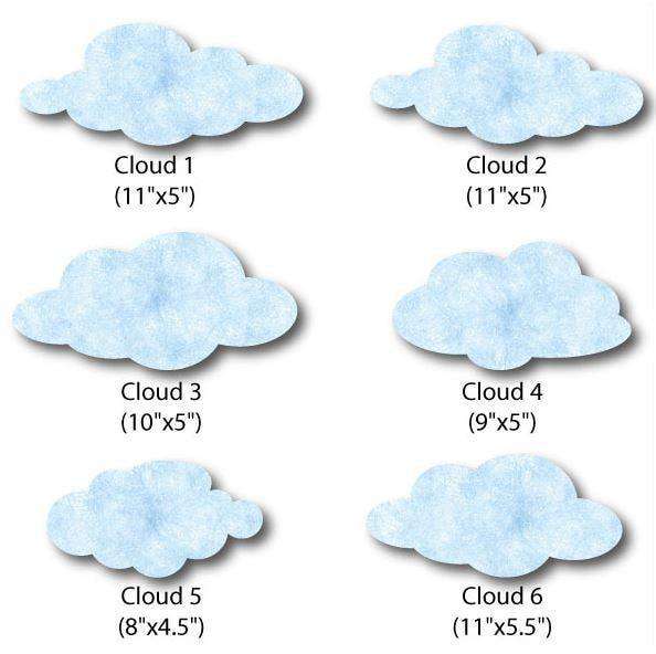 cloud wall stickers