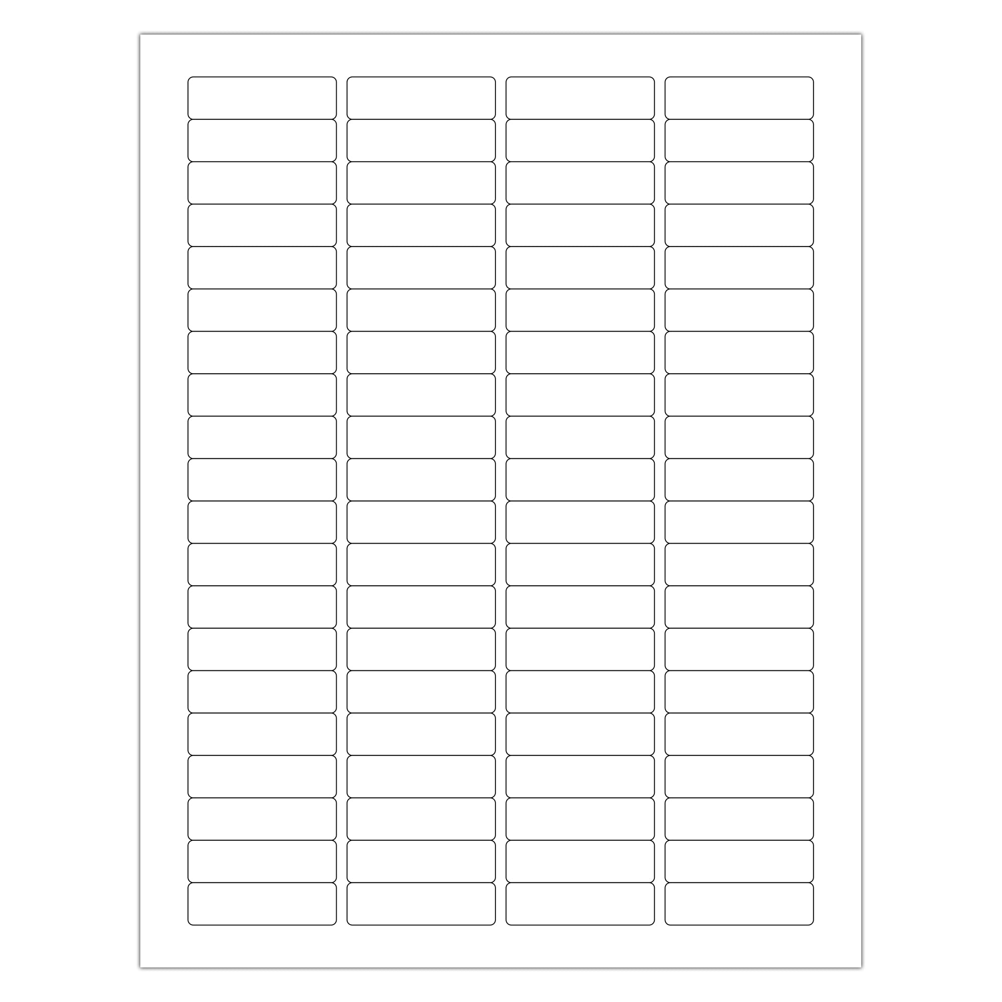 Label Template 1 2 X 1 3 4