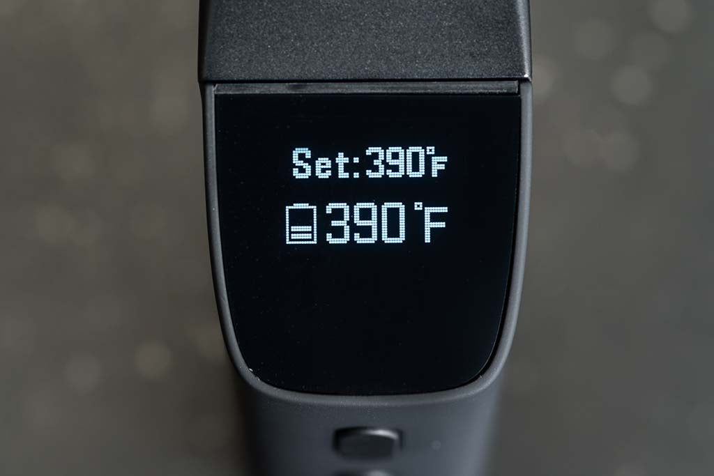 POTV ONE SCreen with temperature