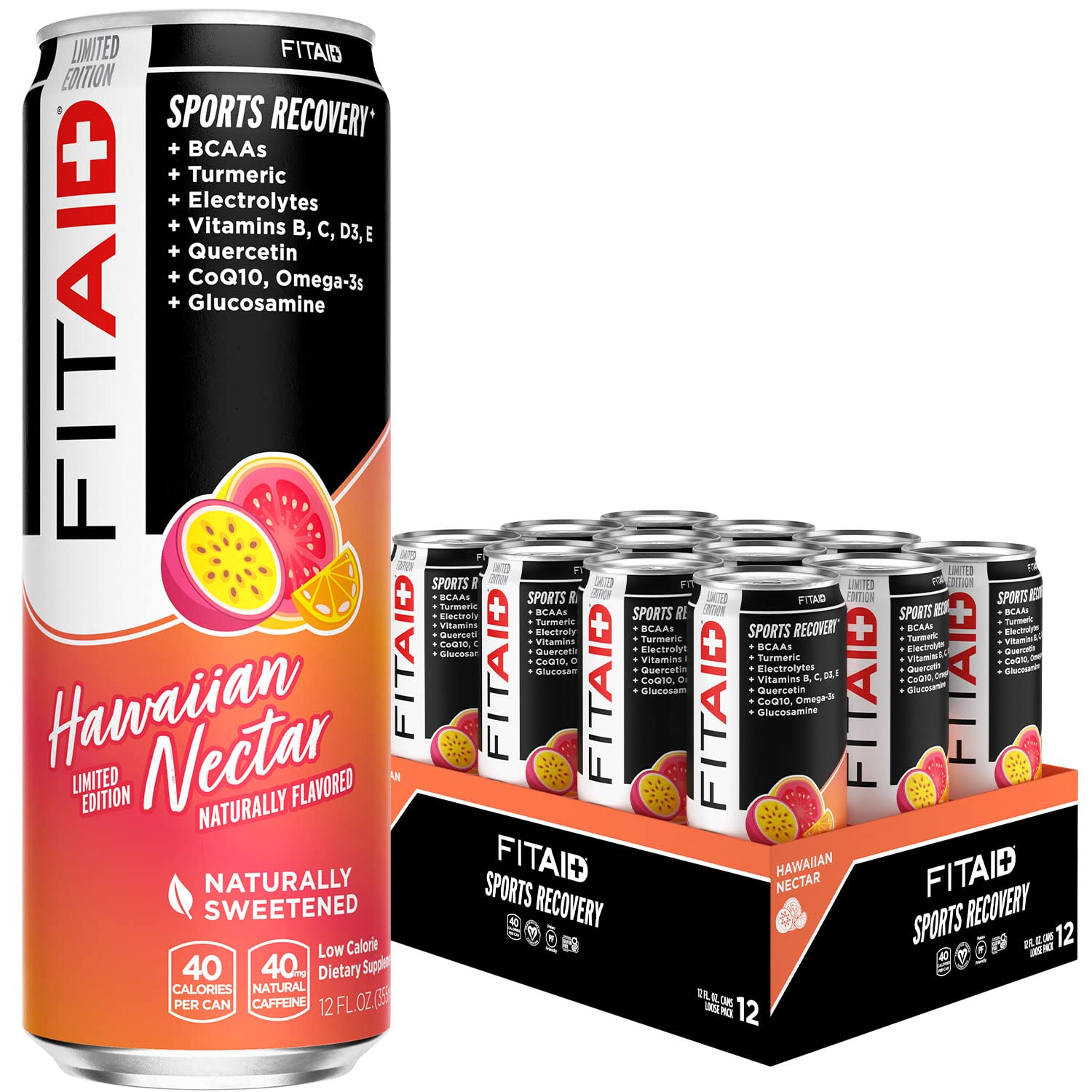 FitAid - Athletic Recovery - Hawaiian Nectar - 12 x 355ml