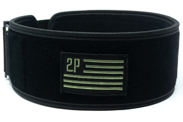 2POOD Green Velcro Patch 4" Weightlifting Belt