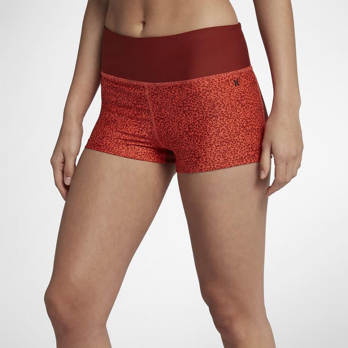 Hurley Cheetah Surf Compression Shorts Rush Coral