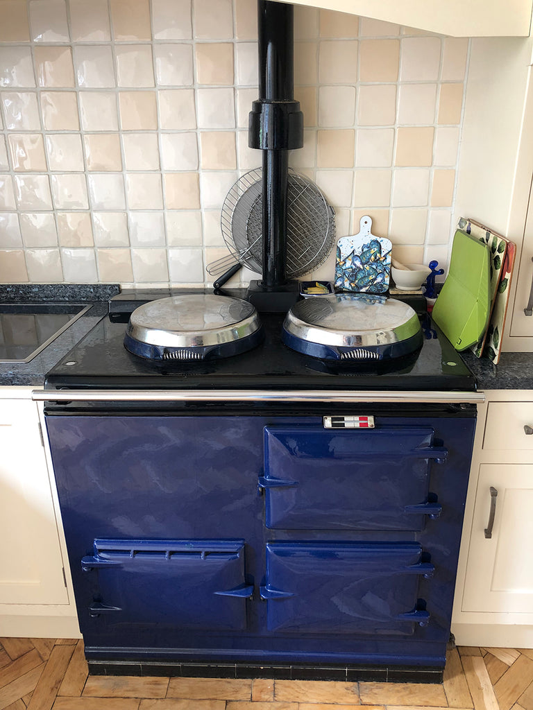 changing the colour of an Aga range cooker reconditioned Aga range cookers Aga range cooker refurbishment 