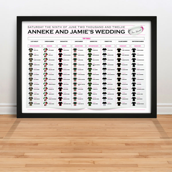 PERSONALISED TABLE PLANS