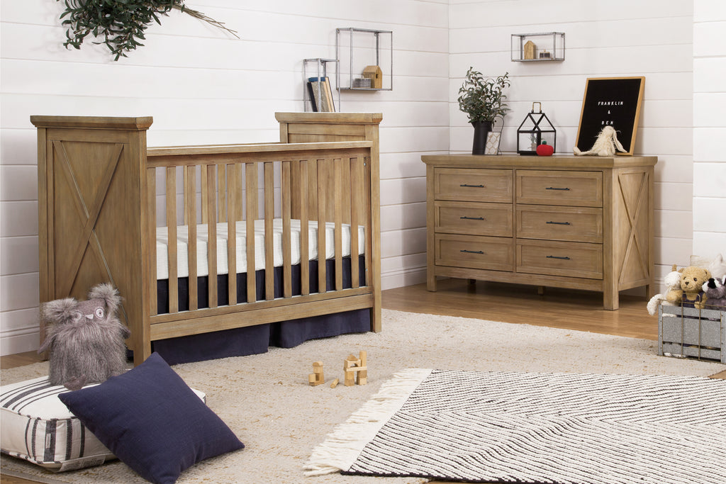 farmhouse convertible crib