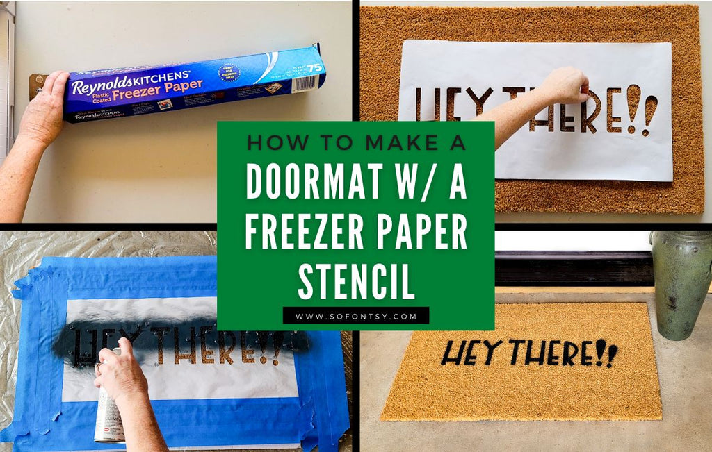 how to freezer paper stencil