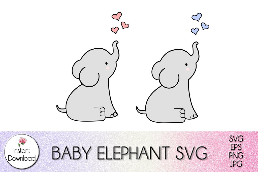 Free Free Free Baby Elephant Svg Cut File SVG PNG EPS DXF File