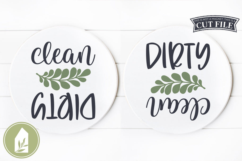 Clean Dirty SVG Dishwasher Magnet SVG So Fontsy