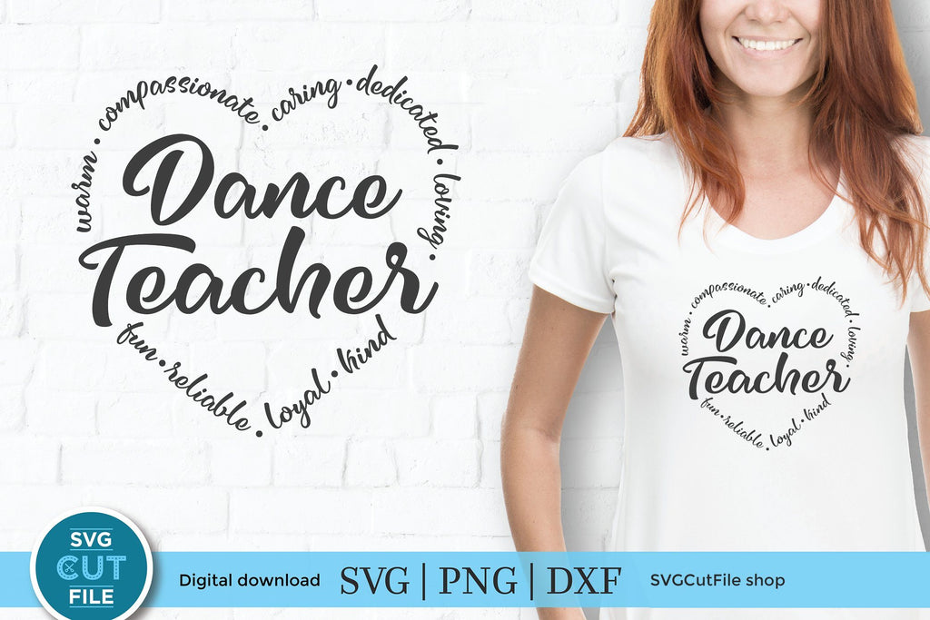 Dance Teacher svg - a tap or ballet teacher svg file - So Fontsy