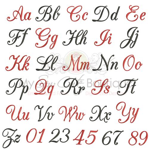 5 Size Red snake Font Embroidery Fonts BX 9 Formats Embroidery Pattern Machine BX Embroidery Fonts PES