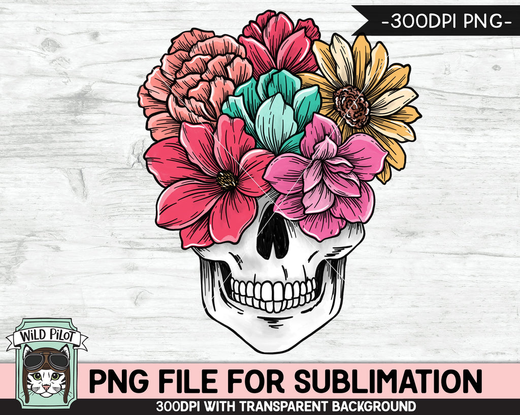 Printable Sublimation Instant Download PrintableSublimation File PNG Floral Camper