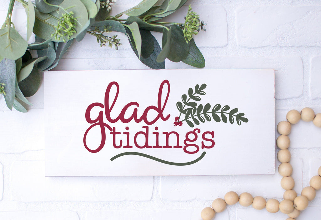 Glad Tidings Christmas Svg Design 