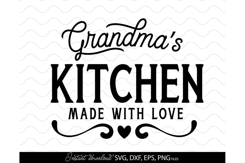grandma sign making file. Grandma's Kitchen SVG Cut File cut file kitchen