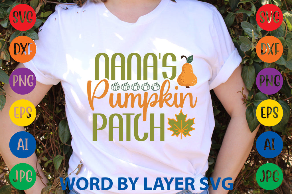 nana's pumpkin patch svg