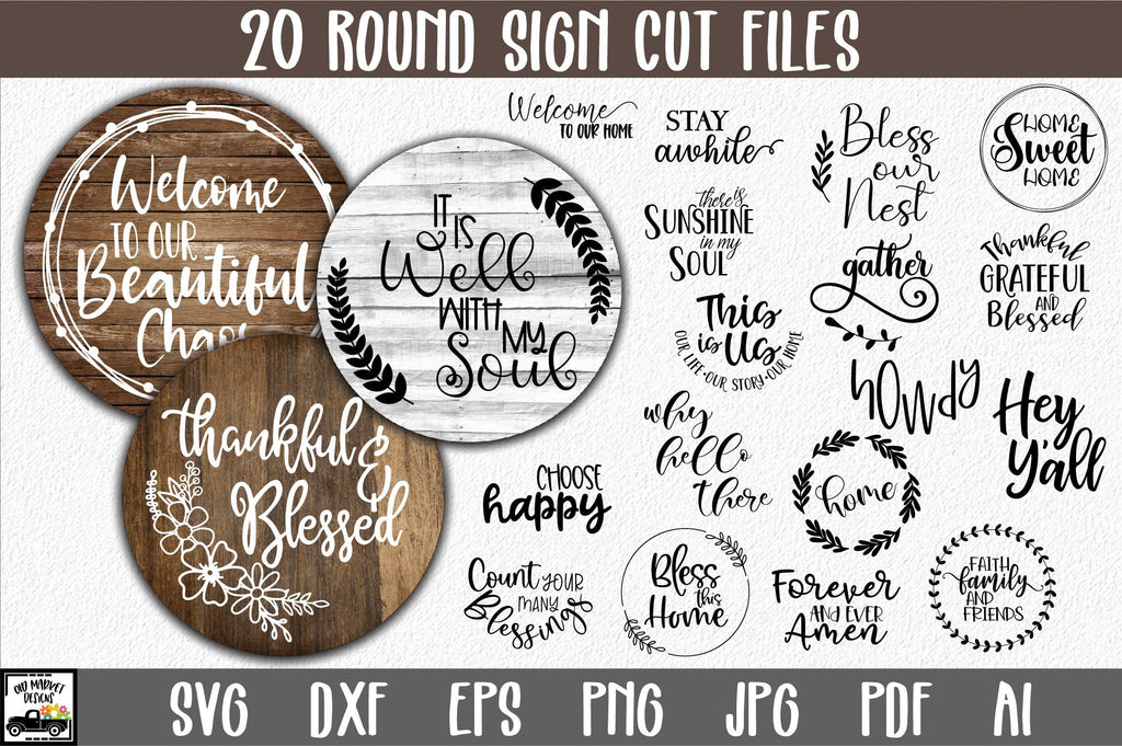 Forever and Ever Amen SVG File Clip Art Forever and Ever Amen Cut File Round Sign SVG Cutting Files Round Wood Sign Design