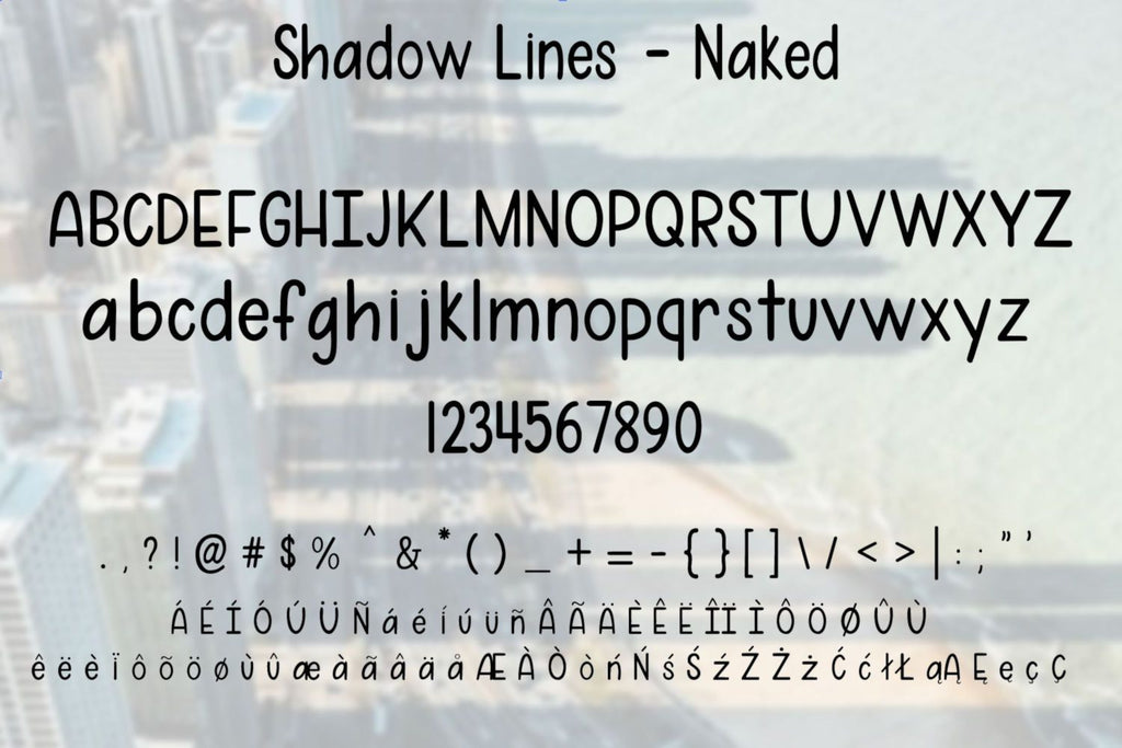 Shadow Lines A Fun Font Duo With And Without Shadow Lines So Fontsy