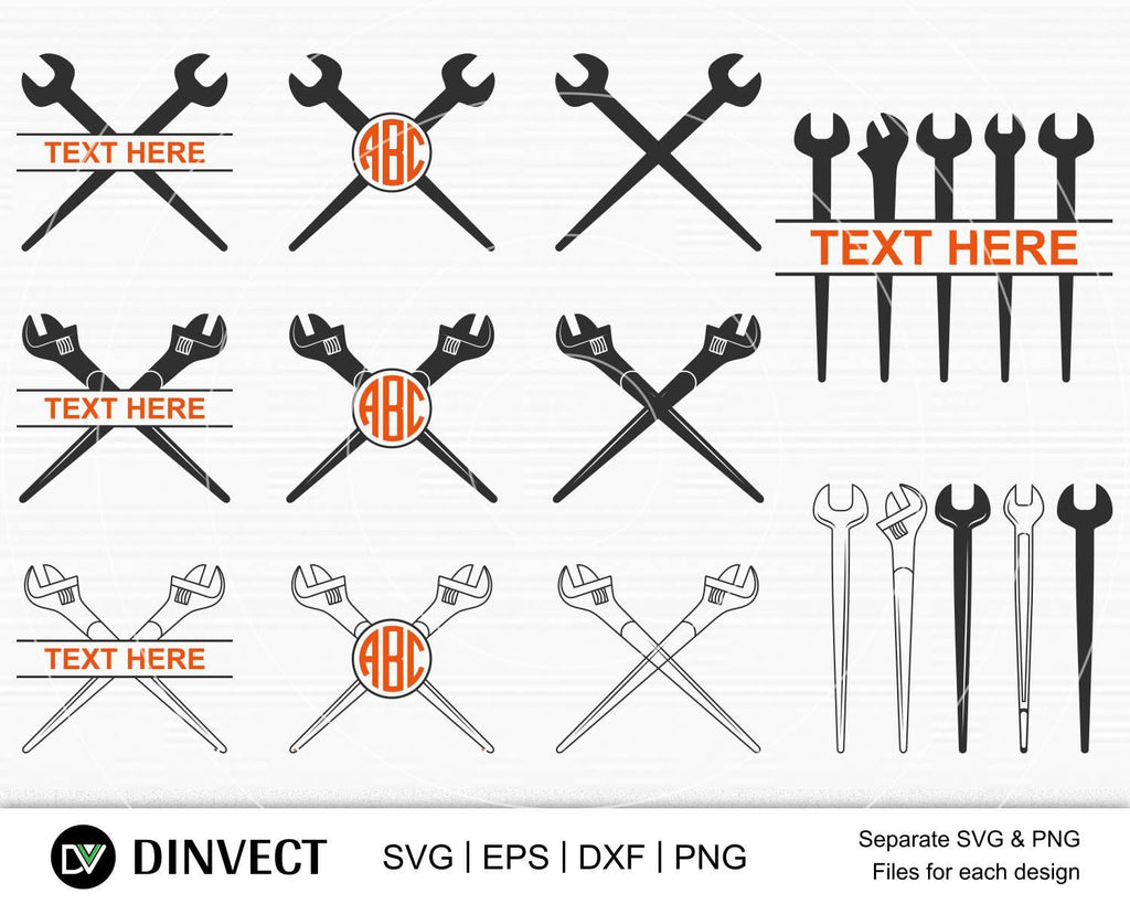 Spud Wrench SVG, Spud Wrench silhouette, tools svg, Ironworker SVG
