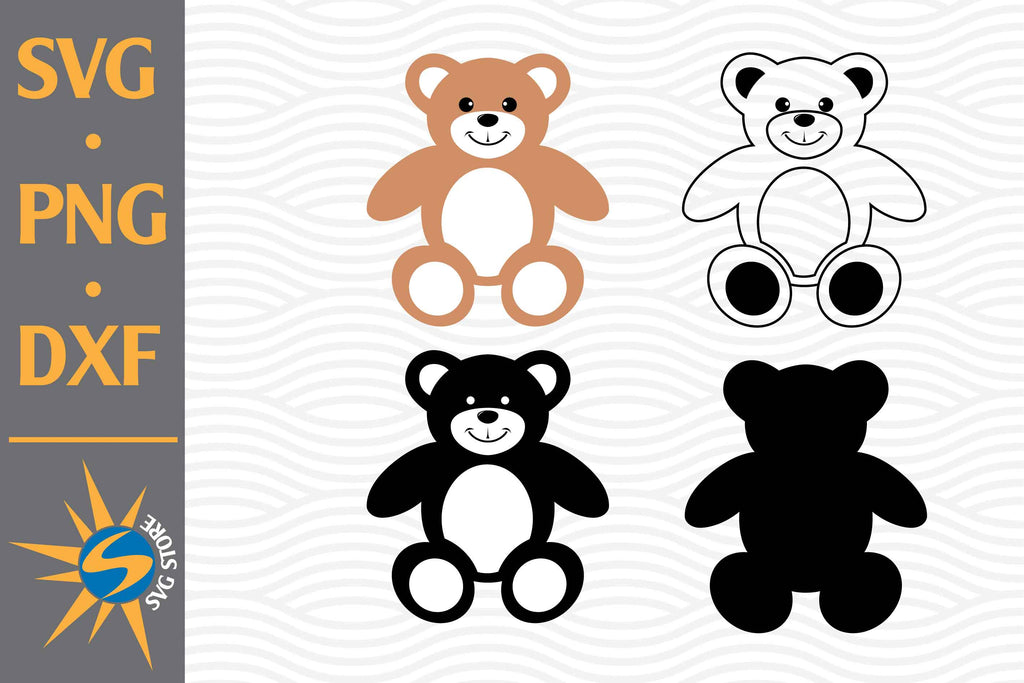 Download Teddy Bear Svg Png Dxf Digital Files Include So Fontsy