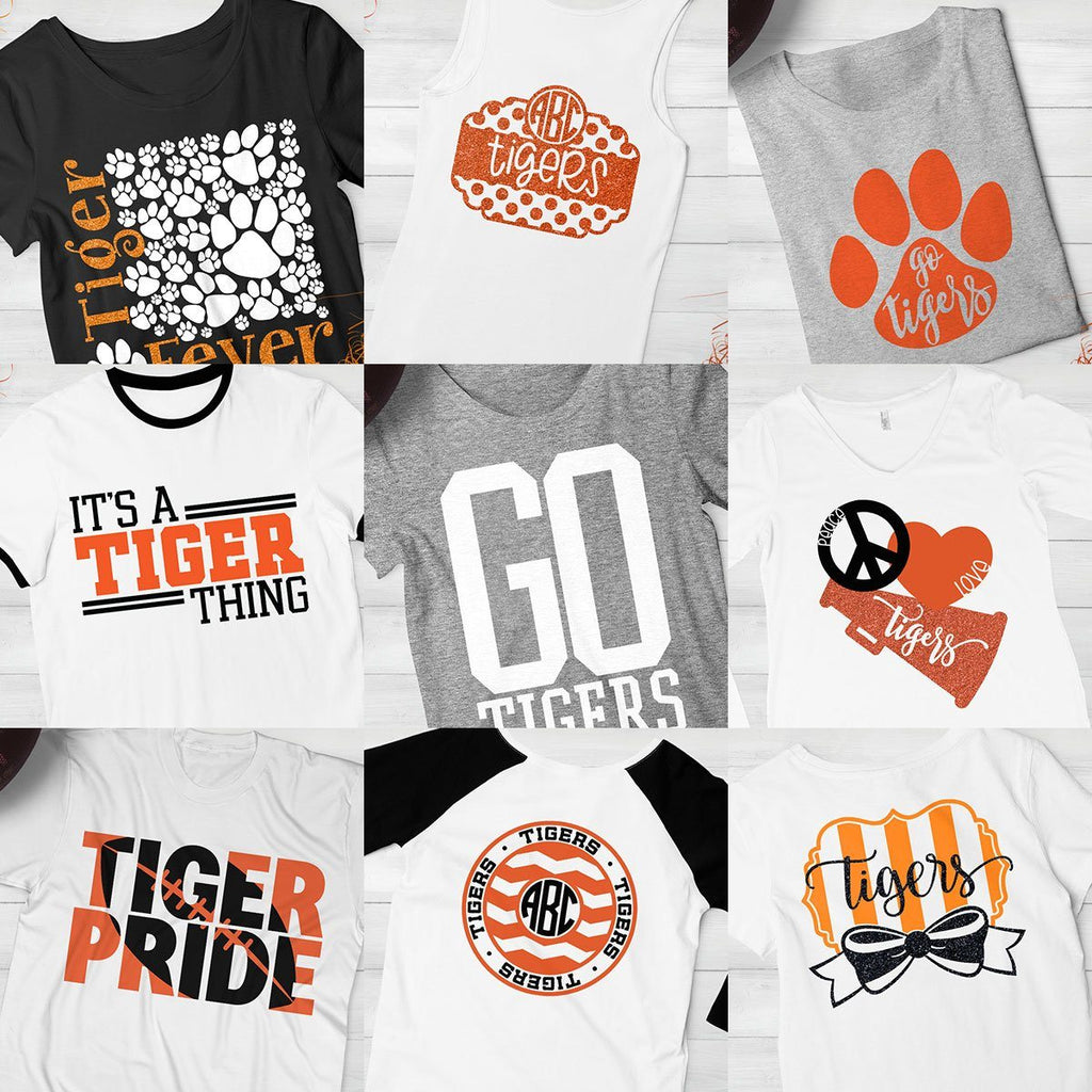 Tigers School Spirit Shirt for Students Boys Girls 