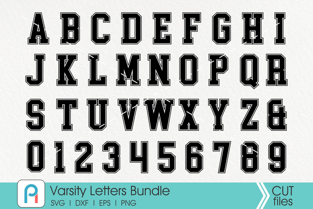 Sport Alphabet Svg Varsity Alphabet Svg College Font Svg Varsity Font