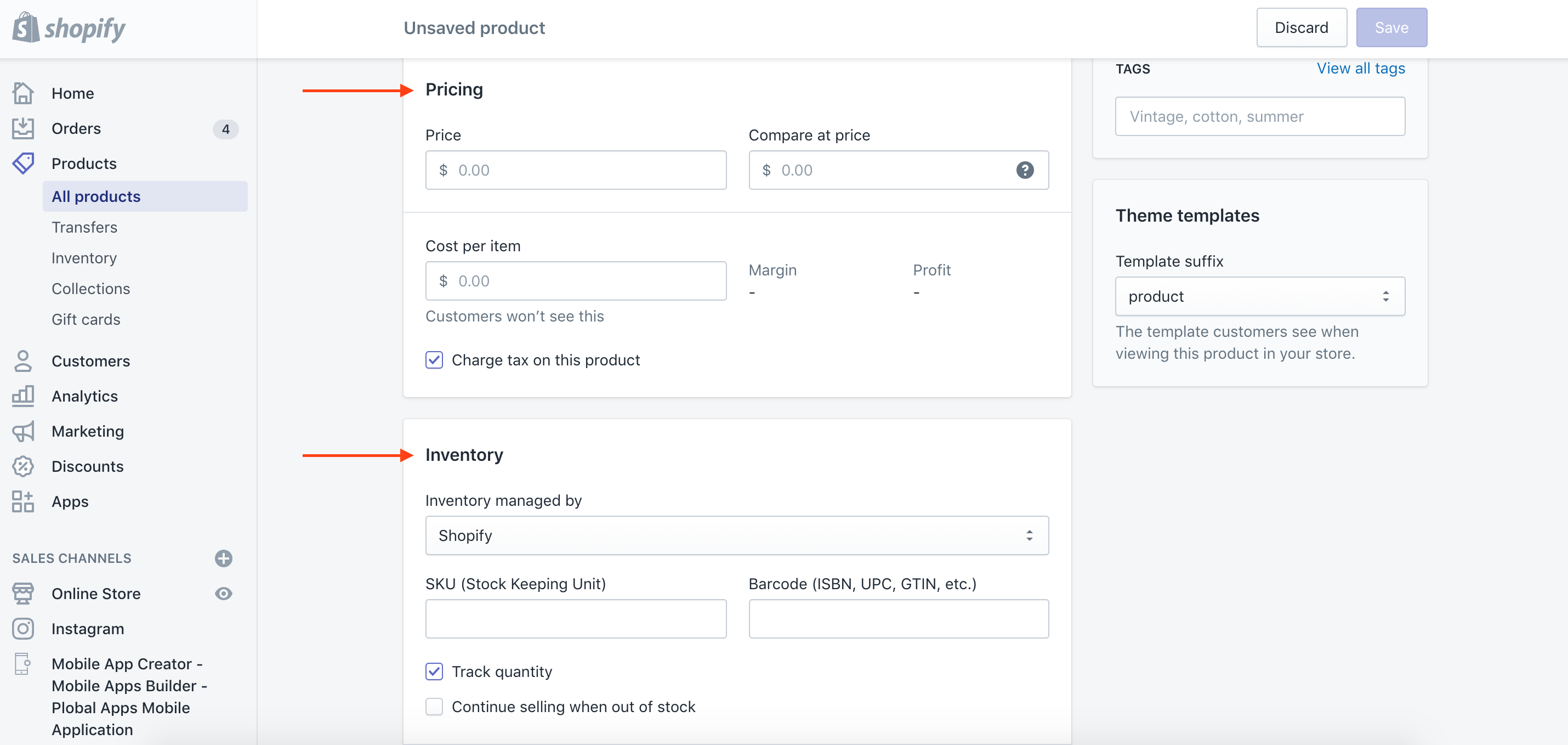 step 4 uploading products to shopify