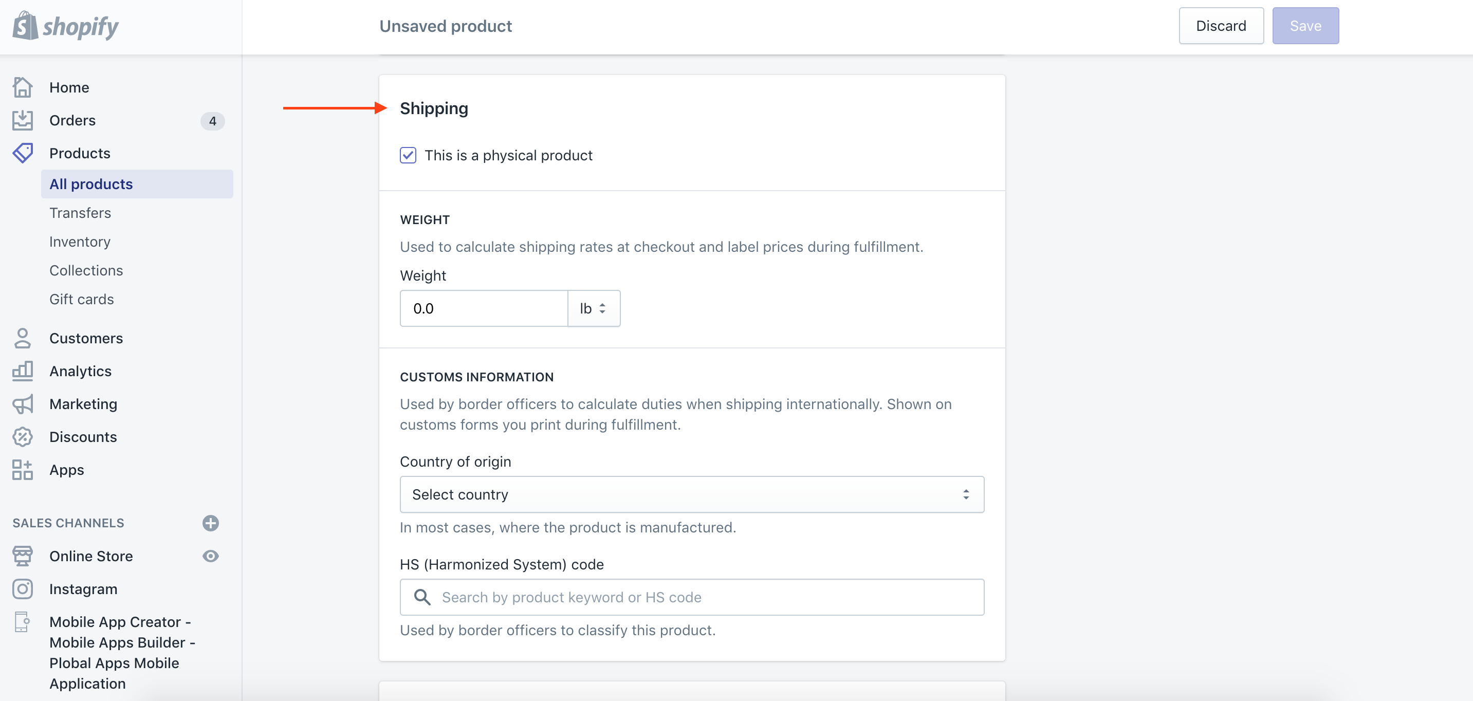 step 5 upload products to shopify
