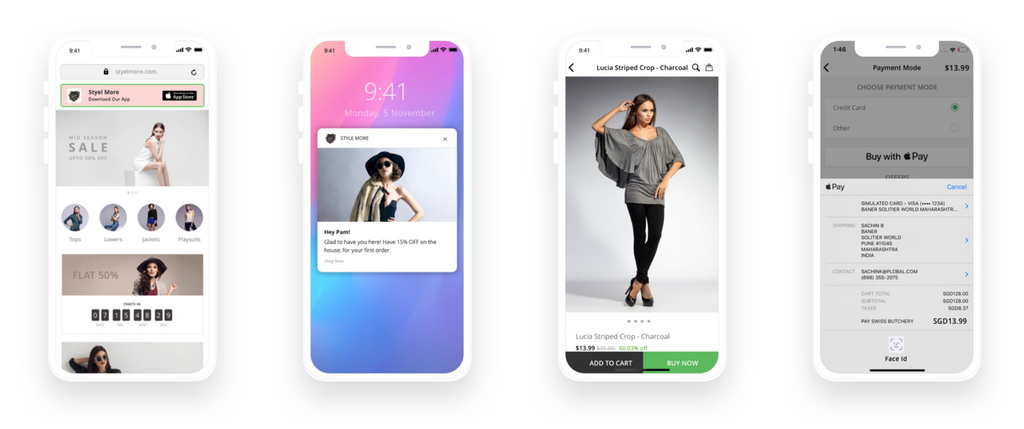create mobile app for your shopify store fashion