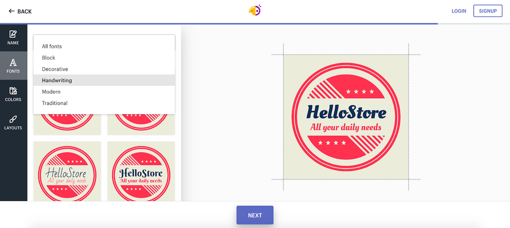 online store logo maker shopify hatchful