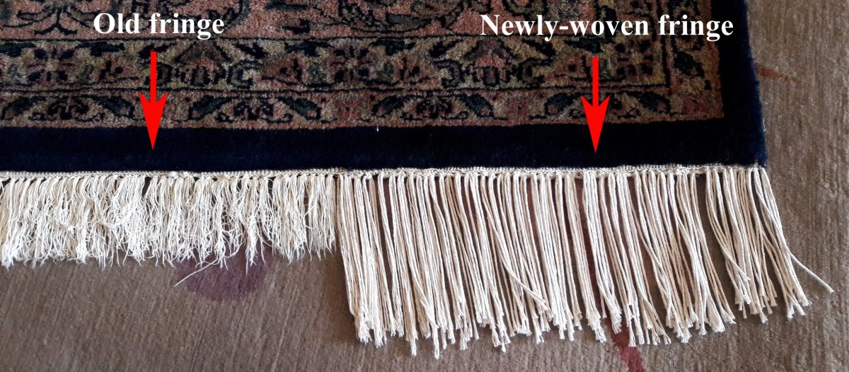 Rug Fringe Repair at Solomon's Rugs