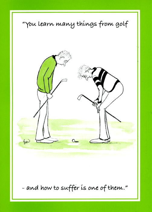 Funny Golf Card By Spring Chicken Learn Many Things From