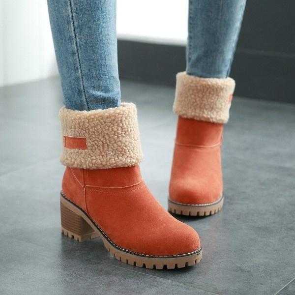 square heel snow boots