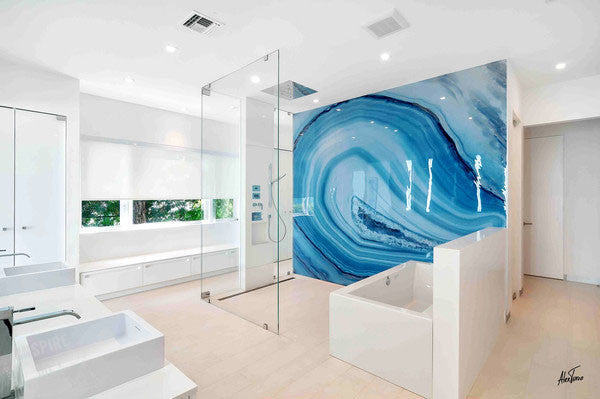 Residential Bathroom Waterproof Aluminium and Acrylic Panel from 55MAX
