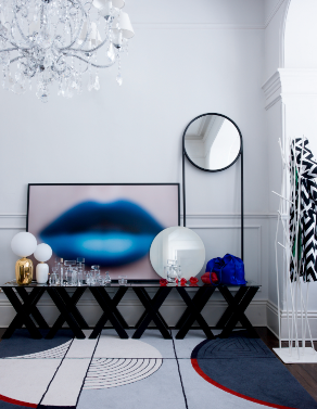 Blue Lips feature in Living Etc Magazine with 55MAX